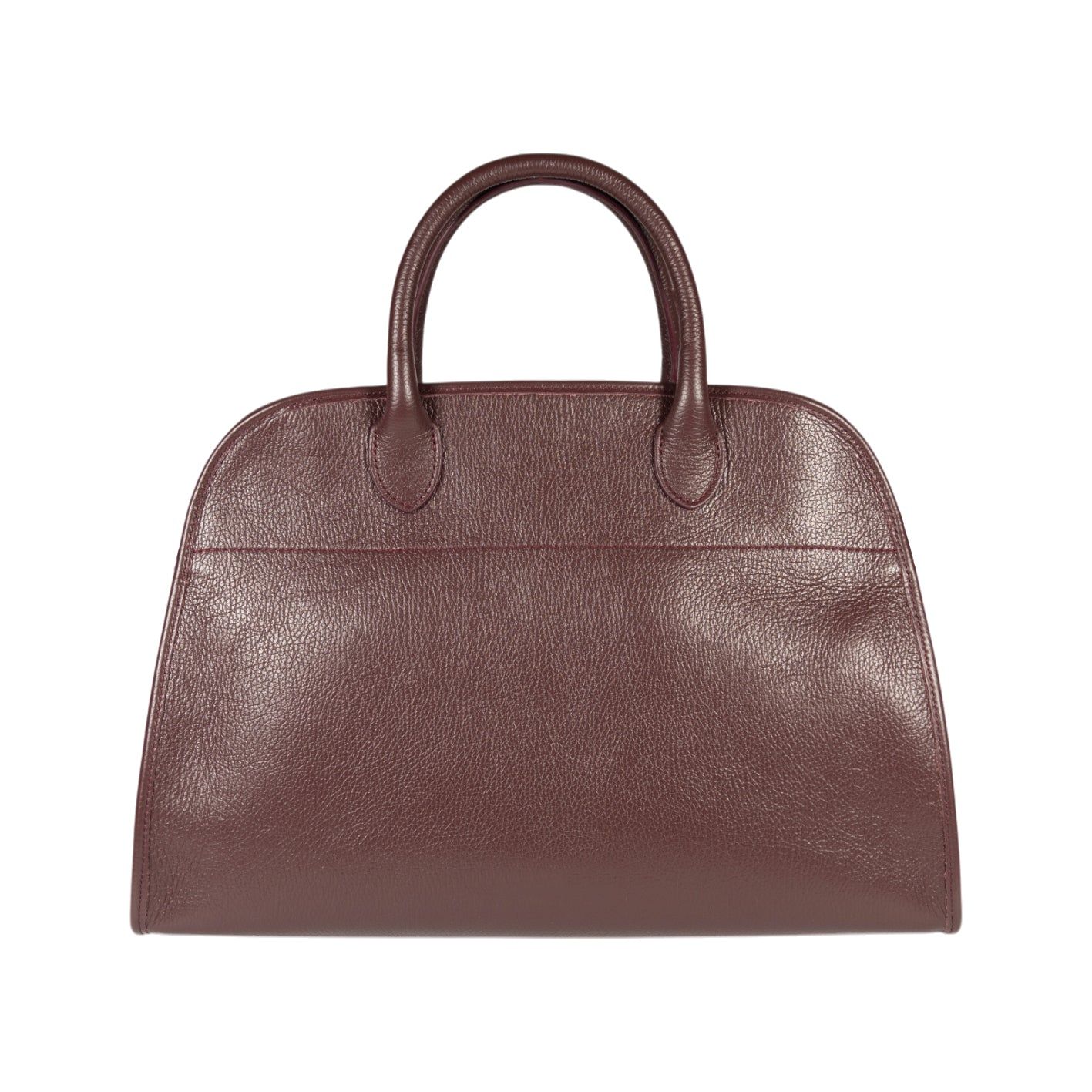 FRIDA Large Italian Leather Handbag — Bordeaux