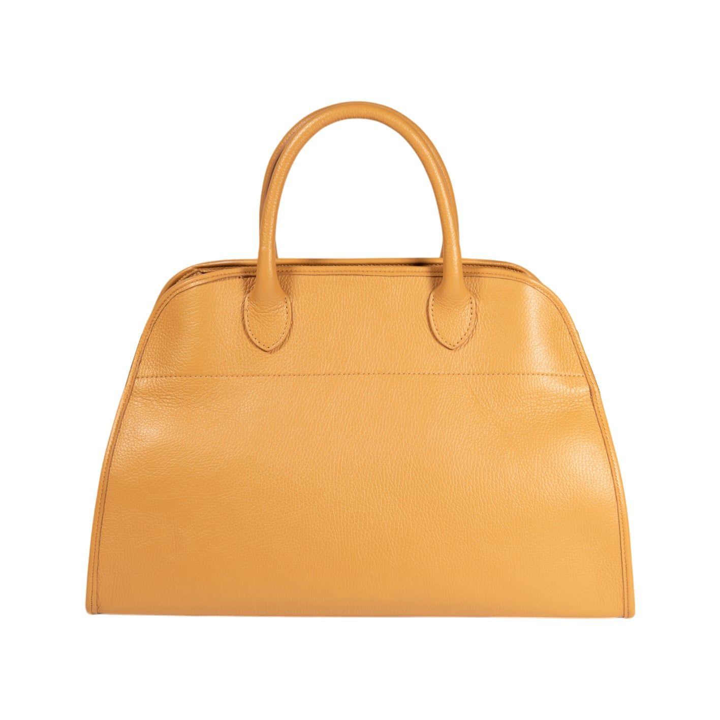 FRIDA Large Italian Leather Handbag — Natural Tan
