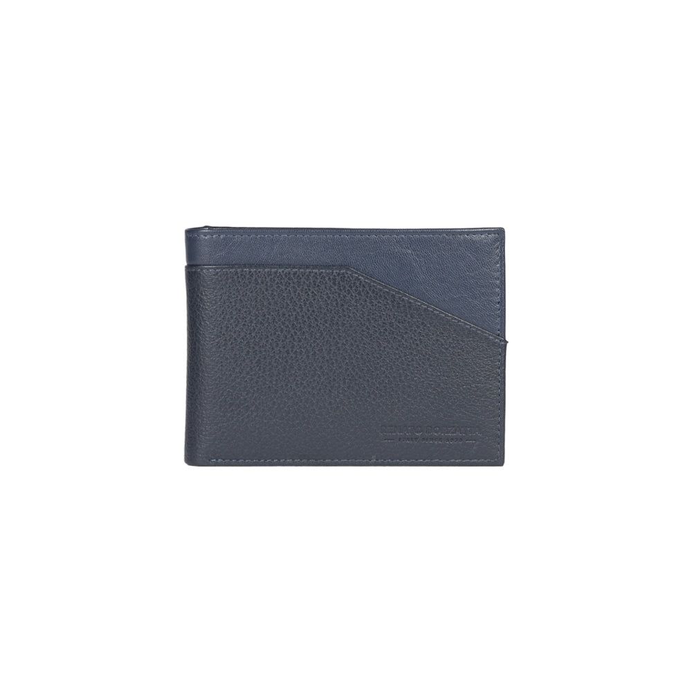 Men's Italian Full-Grain Leather Wallet RFID — Blue